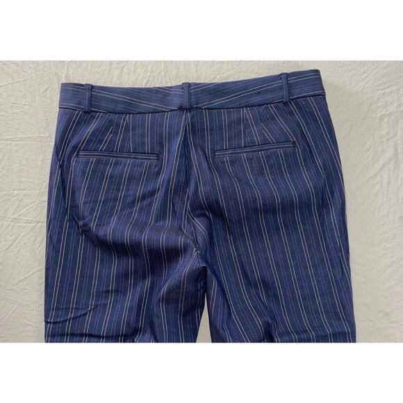 Banana Republic Sloan Curvy Fit Stretch Chino Pants. Blue Stripe, Women's 8 EUC - Picture 9 of 9